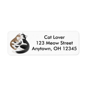Mother Love Cats Label Return Address Label