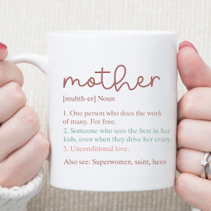 Mother, Mama, Mum, Mum Definition Mug