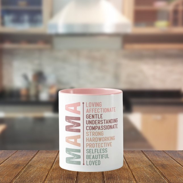 Mother mama word art love pink mug (Creator Uploaded)
