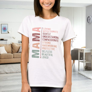 Mother mama word art love T-Shirt