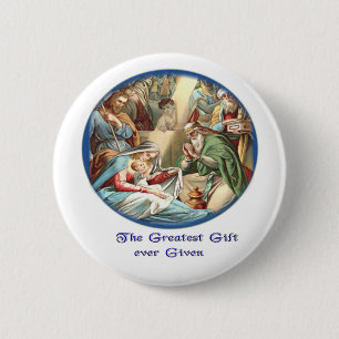 Mother Mary 6 Cm Round Badge