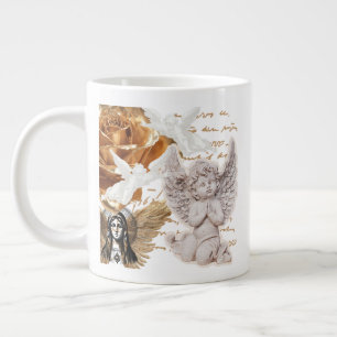 Mother Mary Angel Themed Peaceful And Luxurious Large Coffee Mug