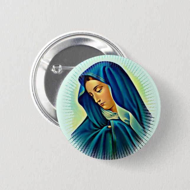 Mother Mary Button (Front & Back)