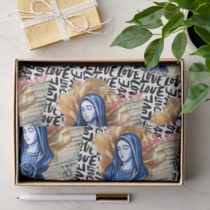 Mother Mary Catholic Christian Mother's Day Gift  Tissue Paper