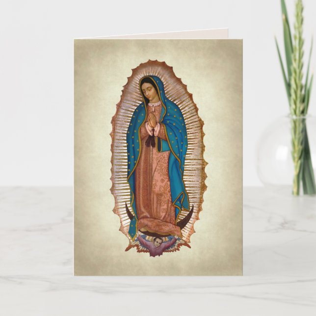 mother mary greeting card (Front)