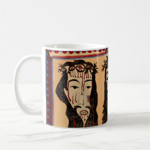 Mother Mary Jesus Christ Thorn Crown art Painting  Coffee Mug