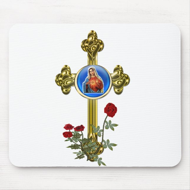 Mother Mary Mouse Pad (Front)