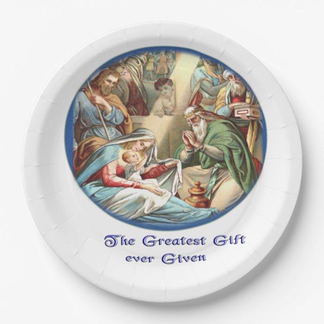 Mother Mary Paper Plate (Front)