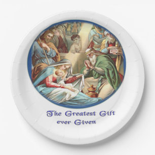 Mother Mary Paper Plate