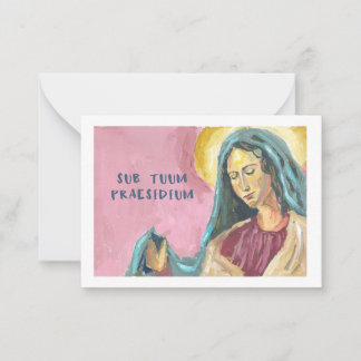 Mother Mary prayer card