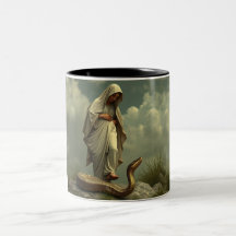 Mother Mary Treading Upon the Serpent 2-tone Mug
