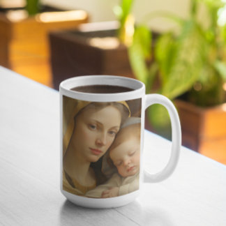 Mother Mary with Baby Jesus version 21 Coffee Mug