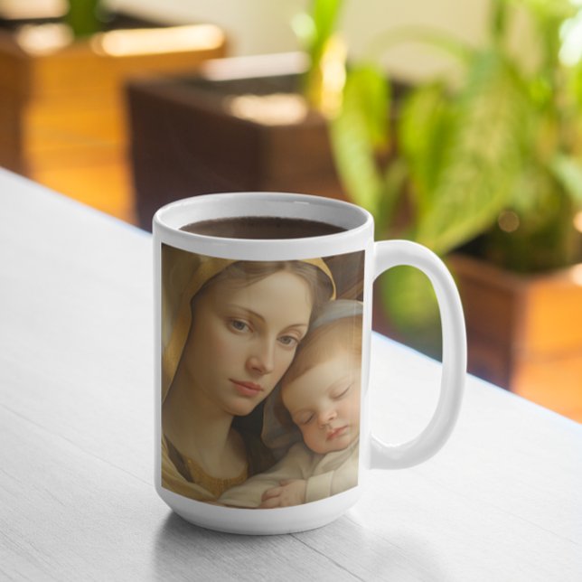 Mother Mary with Baby Jesus version 21 Coffee Mug (Mother Mary with Baby Jesus version 21 Coffee Mug
)