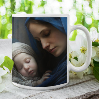 Mother Mary with Baby Jesus version 5 Coffee Mug