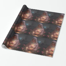 Mother Mary wrapping paper