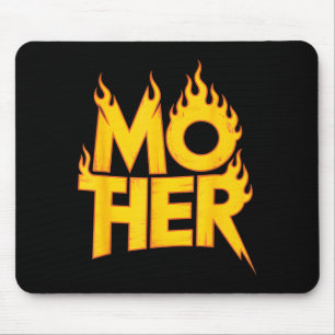 Mother metal saying funny flaming band Mother meta Mouse Pad