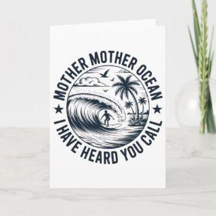 Mother Mother Ocean - Surfing Enthusiasts - Beach Card