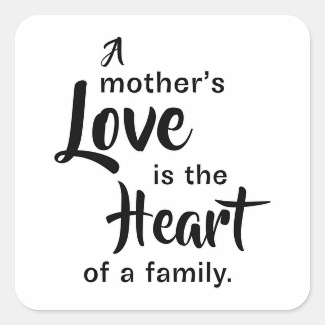 Mother Mothers Mother's Day Mom Mummy Gift Idea Square Sticker (Front)