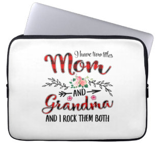 Mother Mum And Grandma Birthday Laptop Sleeve