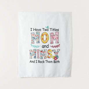 Mother Mum And Mimsy Floral Birthday Tapestry