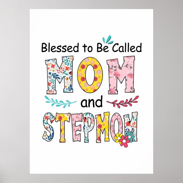 Mother Mum And Stepmom Birthday Poster (Front)