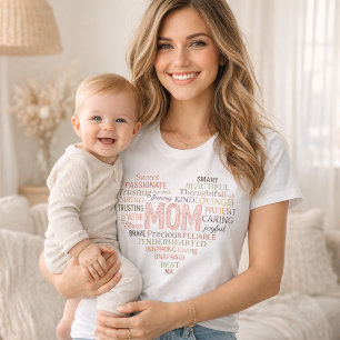 Mother mum heart word art T-Shirt