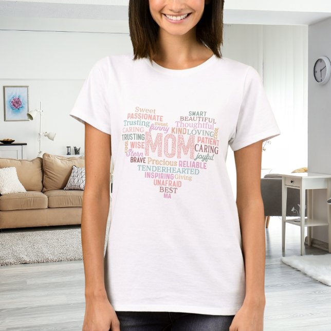 Mother mum heart word art T-Shirt (Creator Uploaded)