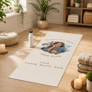 Mother Mum photo cream Yoga Mat