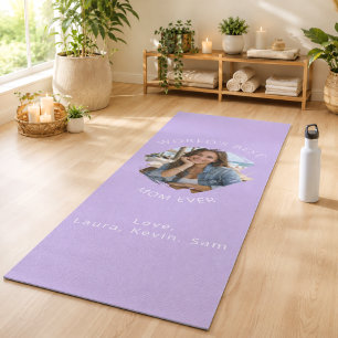 Mother Mum photo lavender Yoga Mat