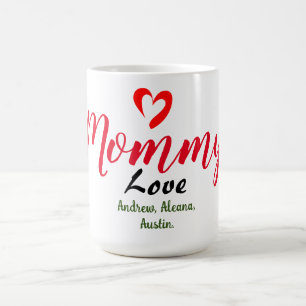 mother mummy mum kid names personalise coffee mug