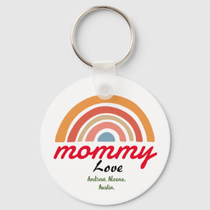 mother mummy mum kid names personalise custom  key ring