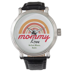 mother mummy mum kid names personalise custom  watch