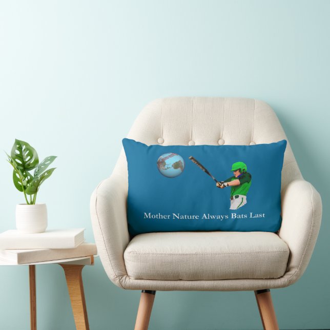 Mother Nature Always Bats Last Lumbar Cushion (Chair)