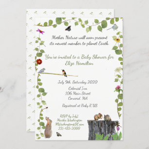 Mother Nature Calls: Baby Shower Invitation