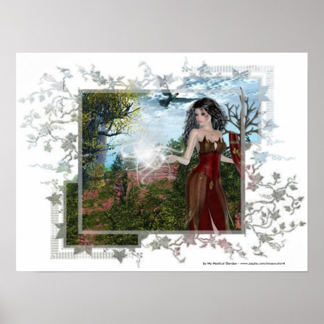 Mother Nature Design 2 - Fantasy Print Poster (Front)