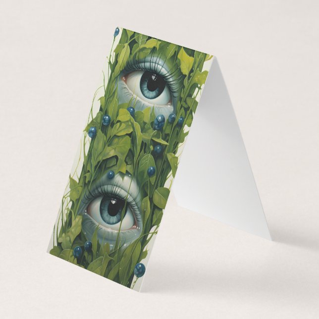 Mother Nature Eyes Folding Bookmarks Bookmarker Business Card (Front)