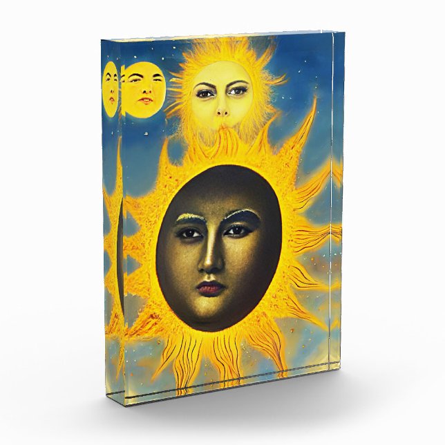 Mother Nature Sun moon Original fantasy art  Photo Block (Left)
