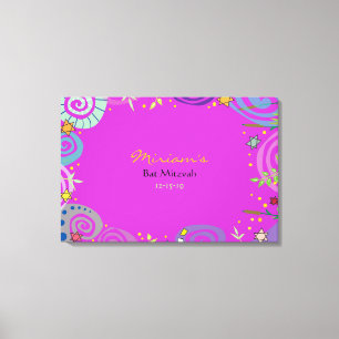 MOTHER NATURE SWIRL Bat Mitzvah Sign In Board