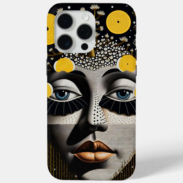 Mother Nature Yellow Moons Case-Mate iPhone Case (Back)