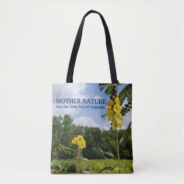 Mother Nature's Box of Crayons Tote Bag (Front)