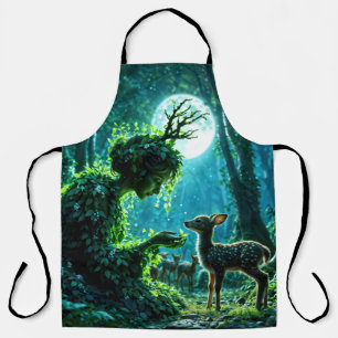  Mother nature's gentle touch on a spotted fawn Apron