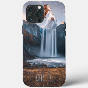 Mother Nature's Waterfall Personalised Name iPhone 13 Pro Max Case