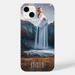 Mother Nature's Waterfall Personalised Name Case-Mate iPhone 14 Plus Case