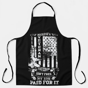 Mother of a Veteran Patriotic Military Tribute Apron