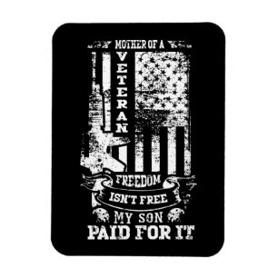 Mother of a Veteran   Patriotic Military Tribute Magnet