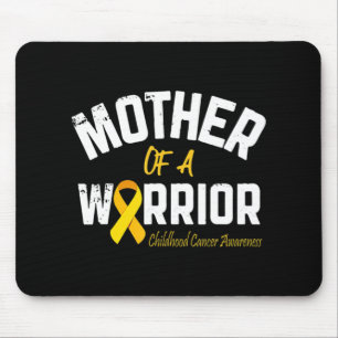 Mother Of A Warrior Childhood Cancer Awareness Mum Mouse Pad