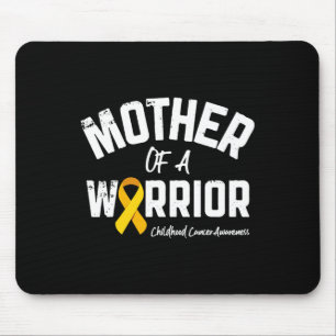 Mother Of A Warrior Childhood Cancer Awareness Mum Mouse Pad