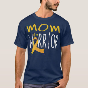 Mother Of A Warrior Childhood Cancer Awareness Mum T-Shirt