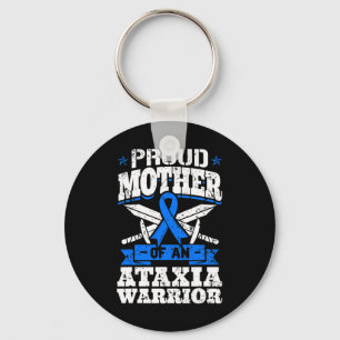 Mother Of An Ataxia Warrior Awareness Ribbon Dysta Key Ring
