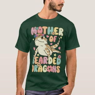 Mother Of Bearded Dragons Groovy Lizard Lover vint T-Shirt